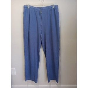 Bolle Sport Men's Blue Front Zip Elastic Waist Tennis Straight Leg Pants XL